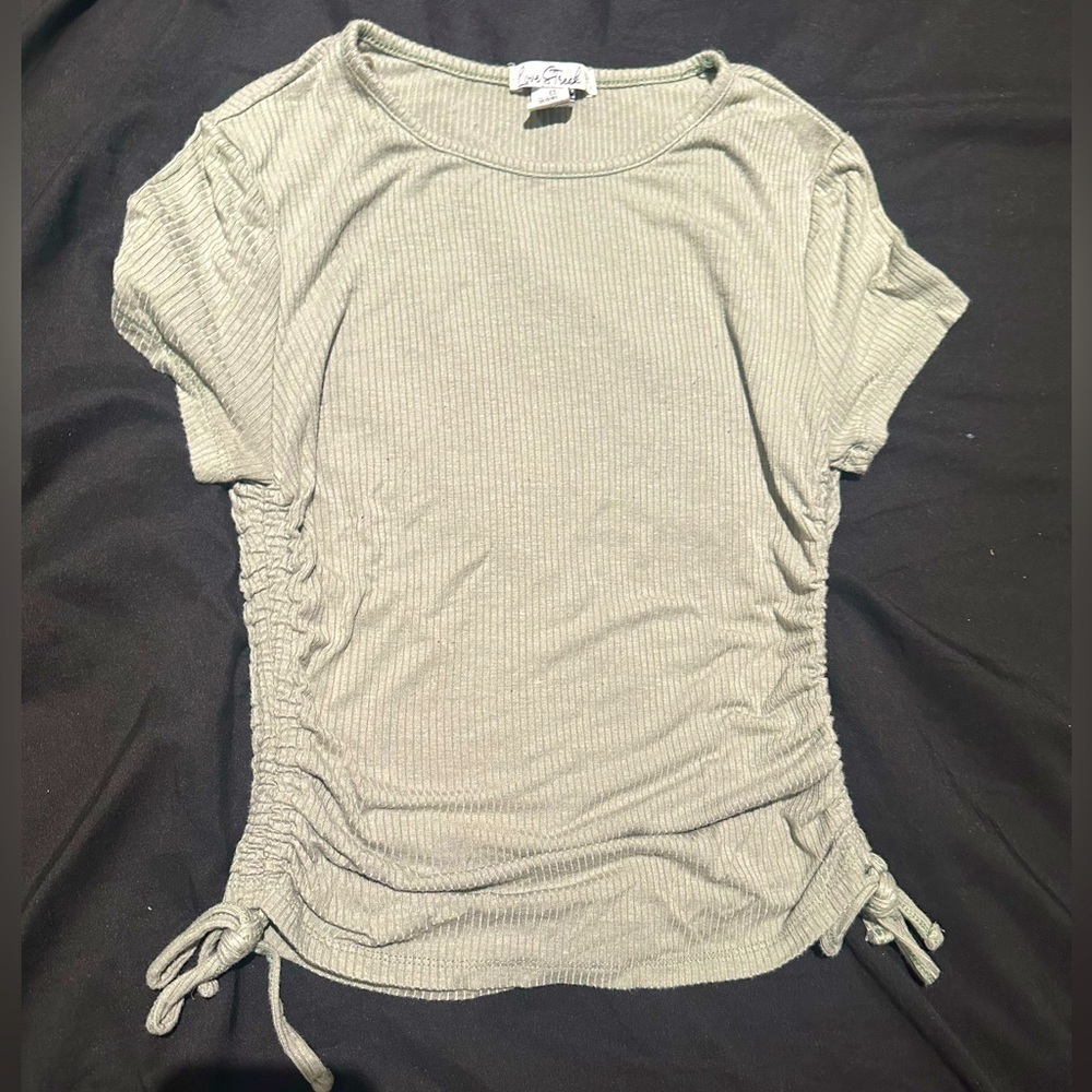 Super pretty sage Love Streak shirt